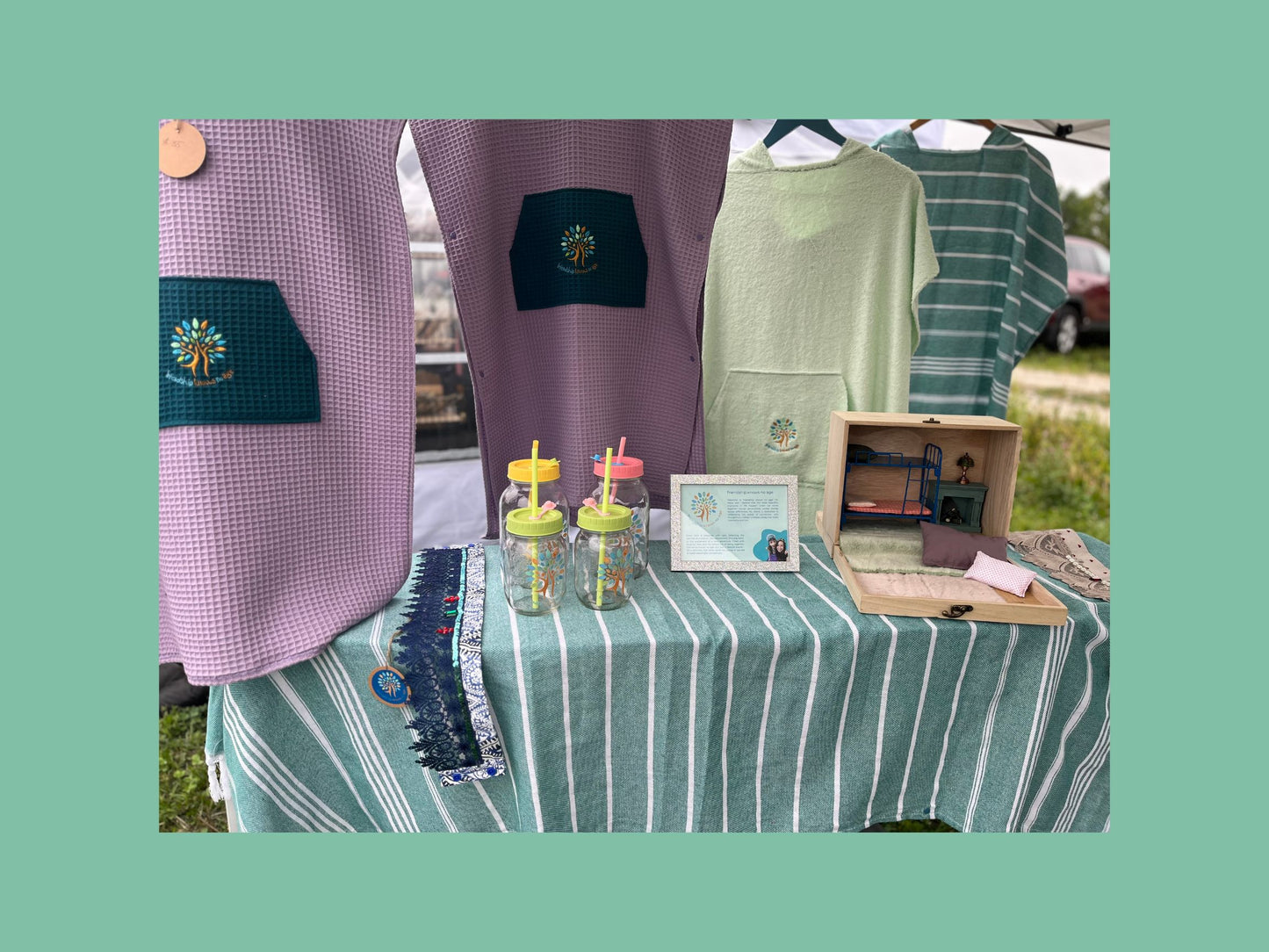 Handmade Organic Cotton Beach Ponchos