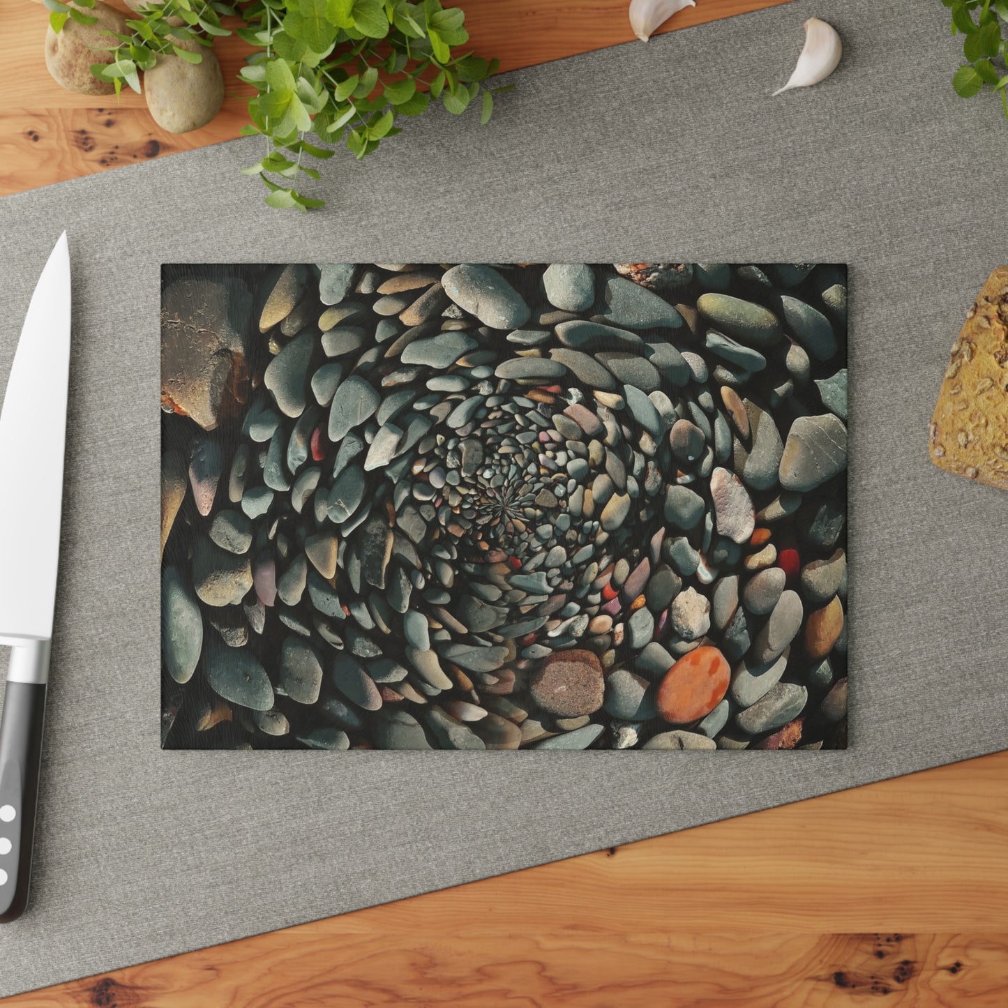 Small Pebble Spiral River Rocks