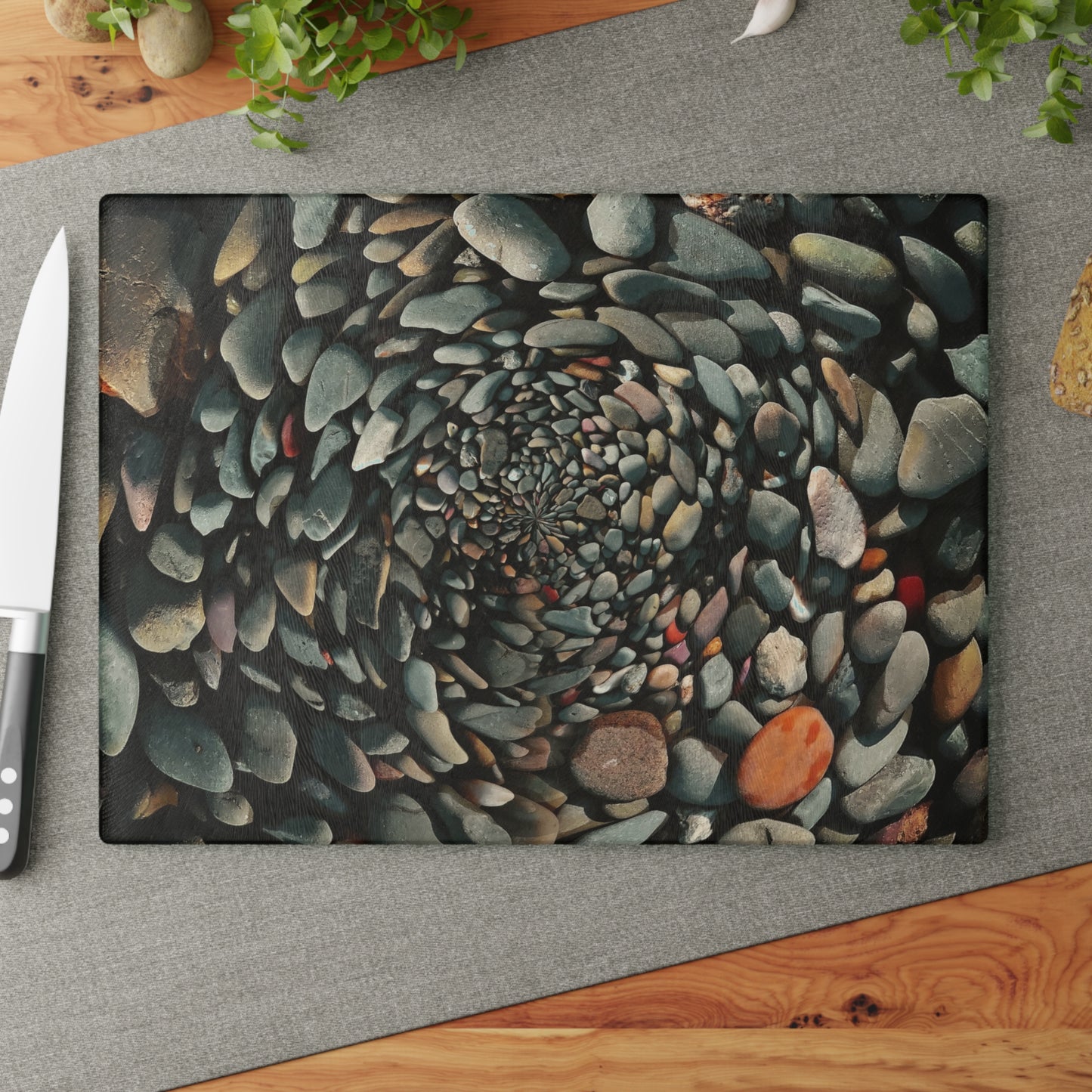 Small Pebble Spiral River Rocks