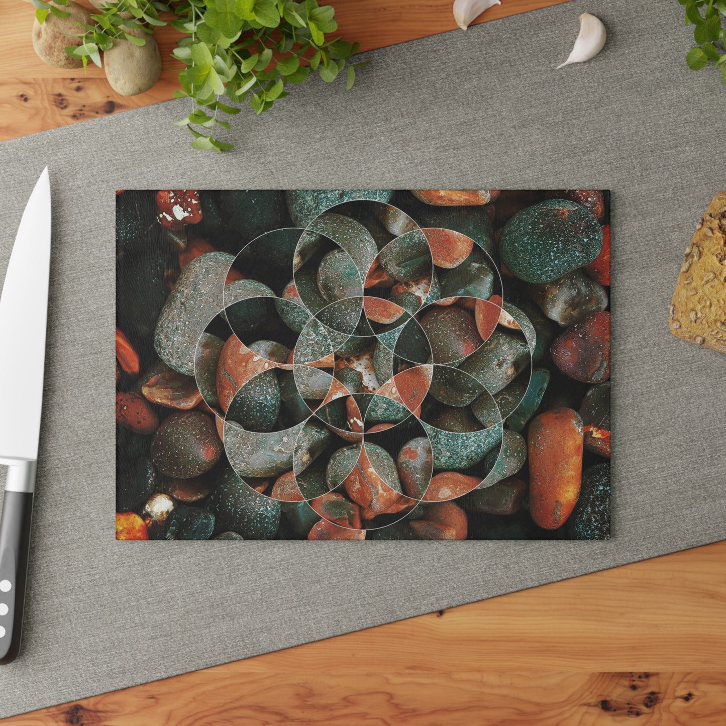 Circle Design River Rocks