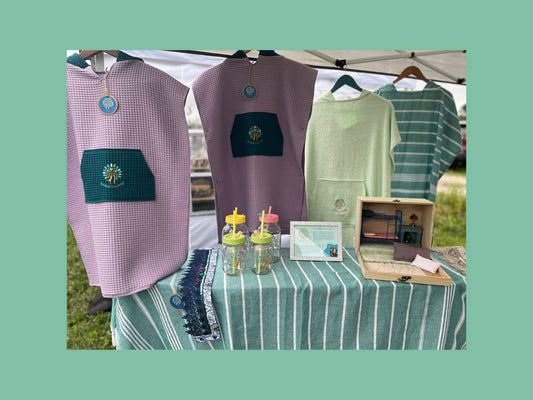 Handmade Organic Cotton Beach Ponchos