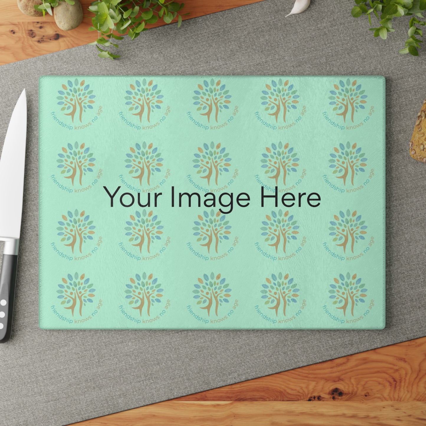 Custom Glass Cutting Board — Personalized Photo & Design Tempered Glass Chopping Board