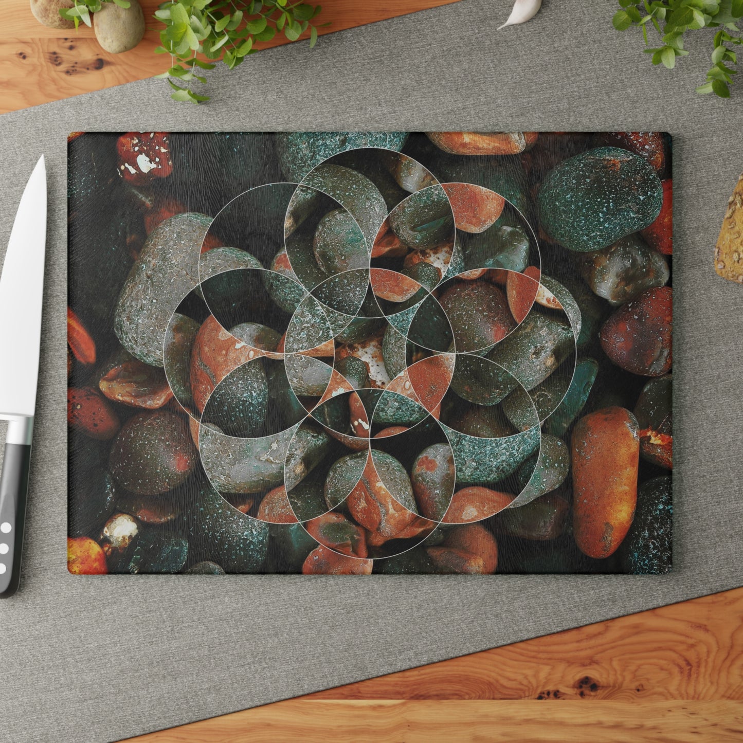 Circle Design River Rocks