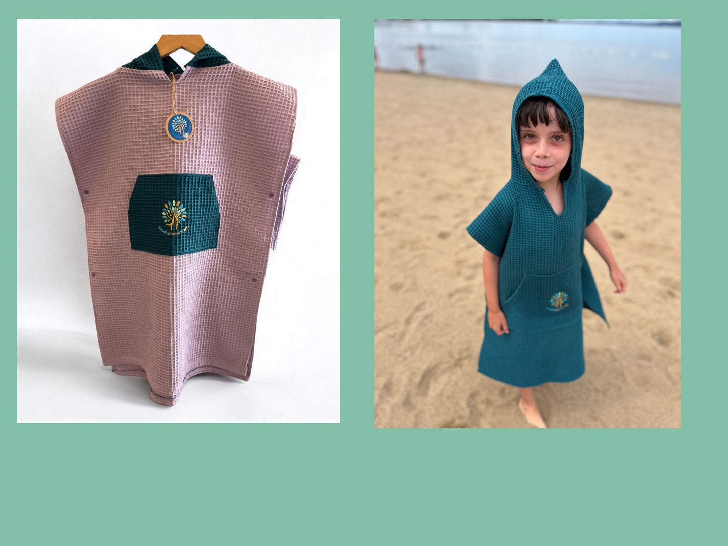 Handmade Organic Cotton Beach Ponchos