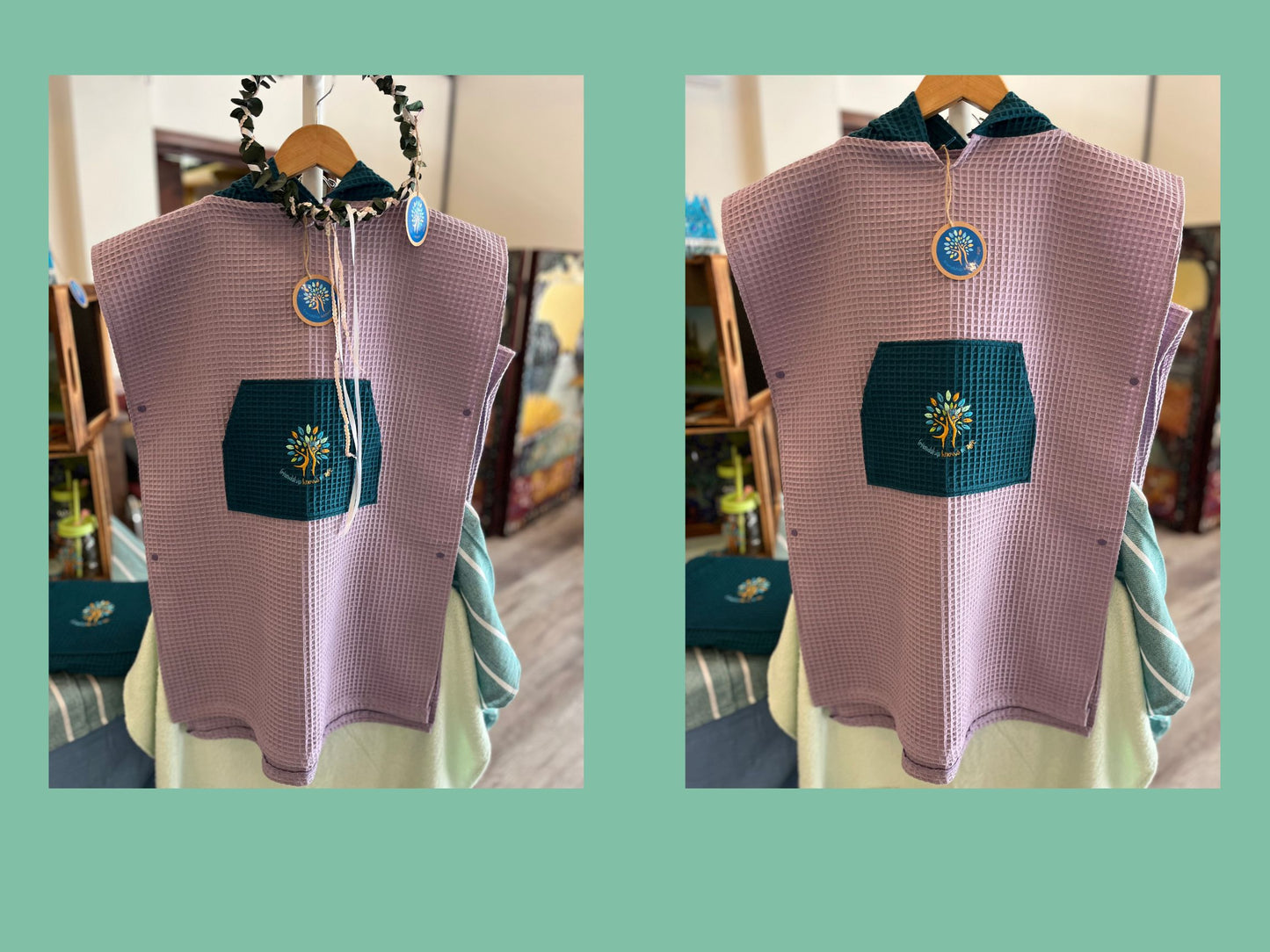 Handmade Organic Cotton Beach Ponchos